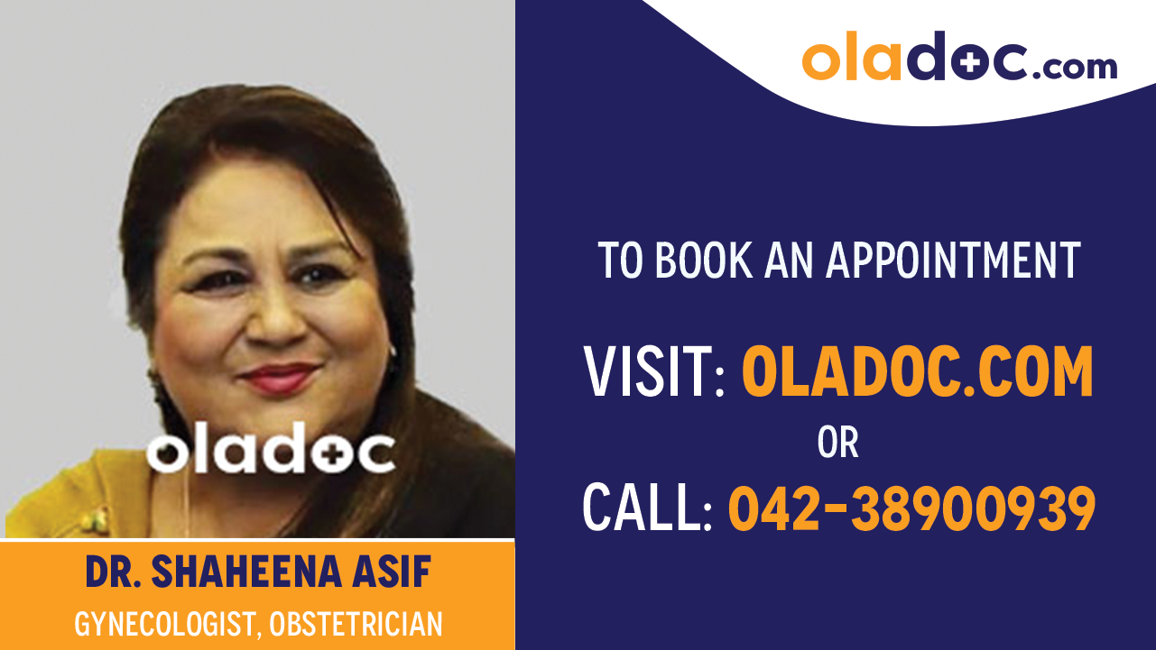 Book appointment with  Dr. Shaheena Asif-best Gynecologist  Lahore